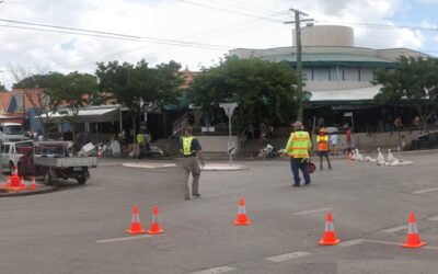 Flood Cleanup in Algodones, New Mexico